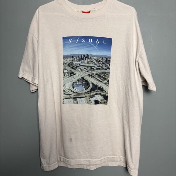 V/sual Men’s Shirt Overpass Interstate City Short Sleeve T Shirt Mens Skateboard - Picture 2 of 12